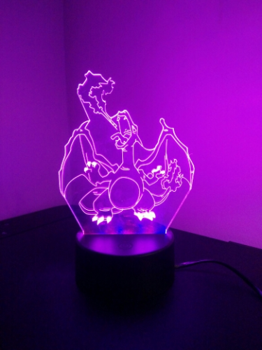 Charizard Colour Changing 3D Light photo review
